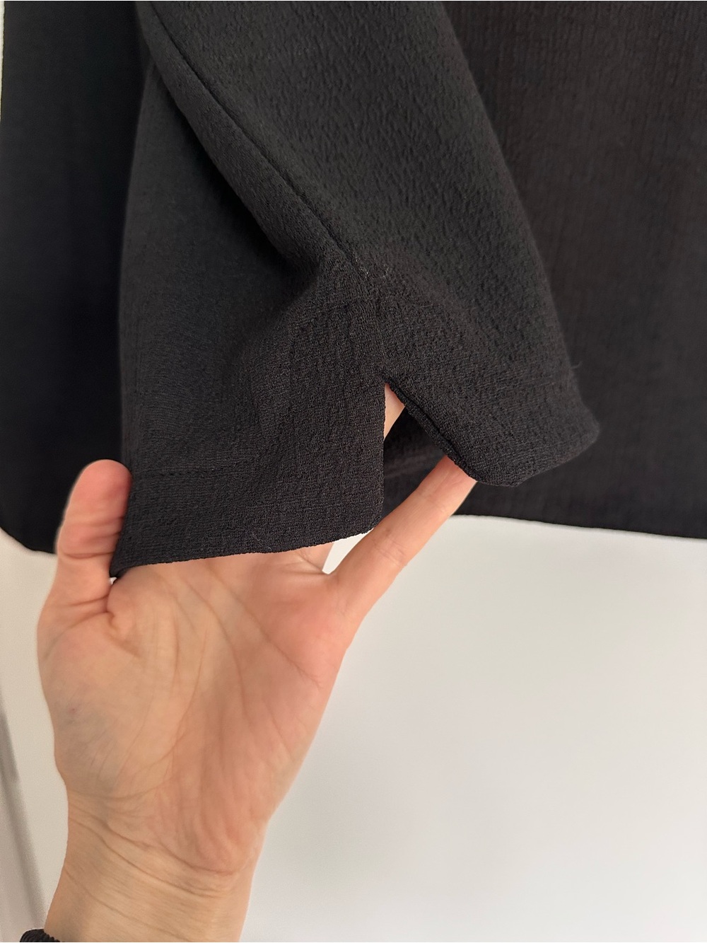 Madewell Crepe Square-Neck Puff-Sleeve Top - Black - Picture 4 of 9